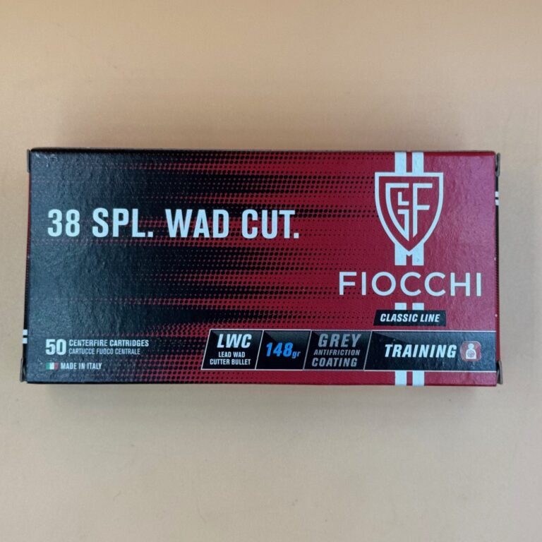Fiocchi .38 Special, Wadcutter, 148 gr. LWC / Lead Wad Cutter