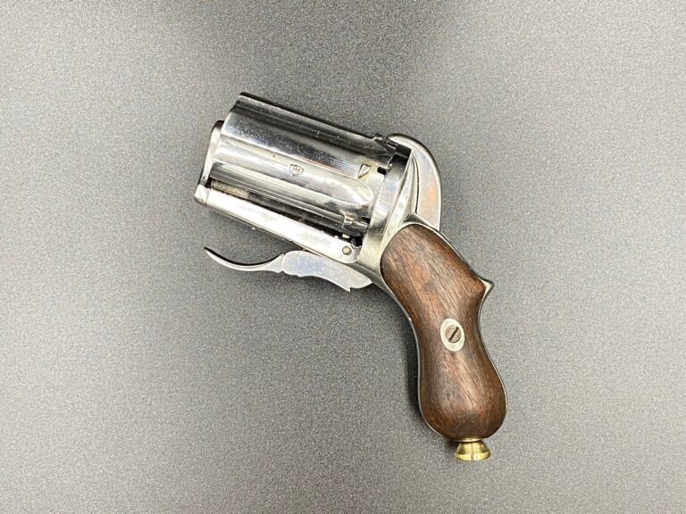 Pepperbox, 7 mm stiftpatron, Antik i perfekt stand.