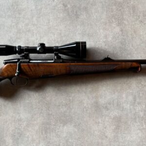 Steyr Mannlicher Luxus 6.5x55, Halvskæftet i udsøgt valnød i Grade 5!