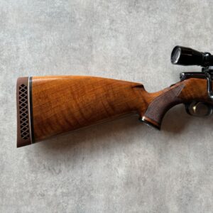 Steyr Mannlicher Luxus 6.5x55, Halvskæftet i udsøgt valnød i Grade 5!