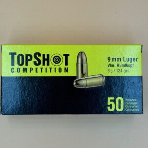 TopShot Competition 9 mm, 124 gr. FMJ