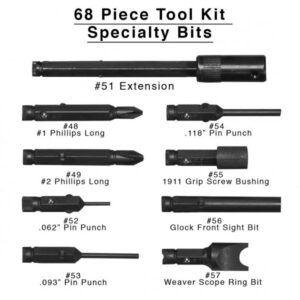 Bøssemager Værktøjssæt, 68 dele