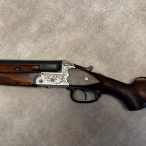 Hubertus Suhl o/u Jagtgevær, kal. 12/70 med ejektor & flotte graveringer