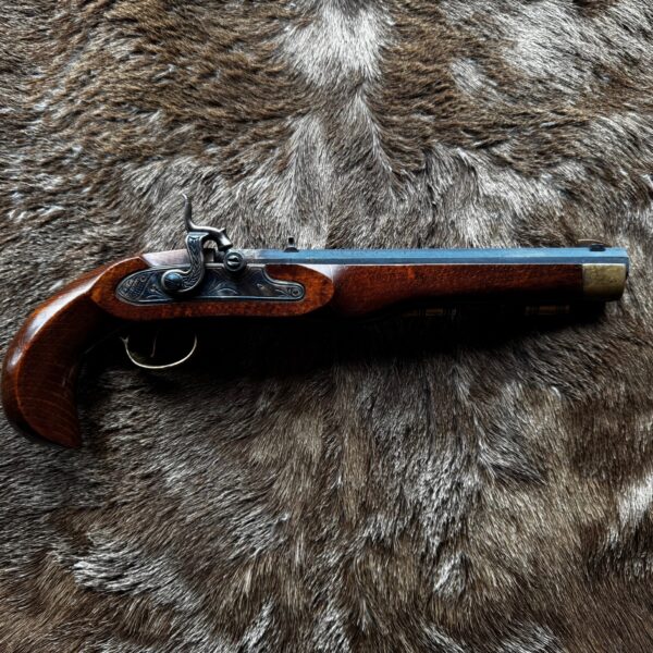 Kentucky Pistol, forlader i kaliber .45 rundkugler, sortkrudt