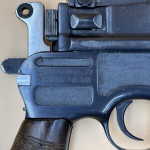 Mauser C96 i kaliber 7,63×25 mm – nummerens og prøveskudt